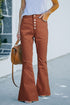 High Rise Distressed Bell Bottom Denims